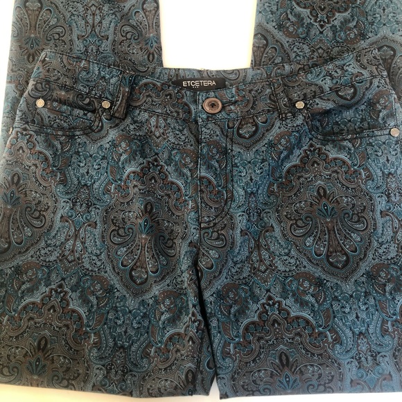 Ecetera Paisley 5 Pocket Pant size 4 - Picture 7 of 8
